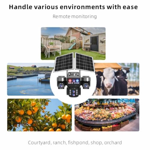 ApnaCam 15MP 3 Lens 4G Solar Powered Security Camera | Dual Solar Panel | 128GB Storage | Outdoor Waterproof CCTV | Night Vision, Motion Detection & Two-Way Audio | 4G SIM Based Wireless Camera - Image 3