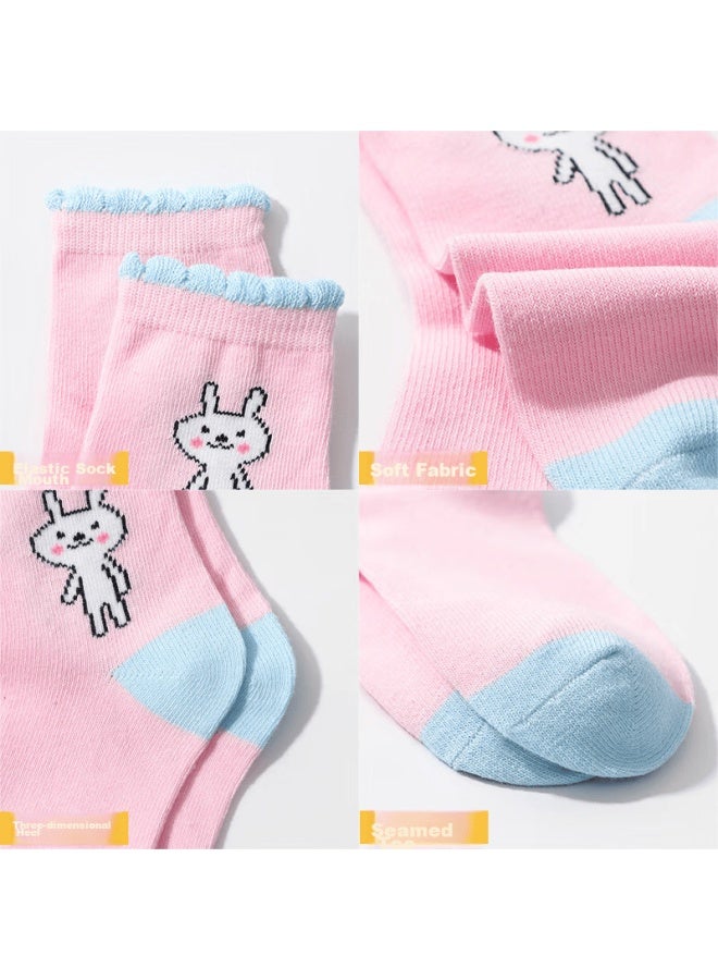LANG SHA Langsha Children's Socks For Girls, Spring And Autumn Mid-calf Cotton Socks, Comfortable Breathable Student Socks, Cute Socks For Older Children, Durable Socks - Image 4