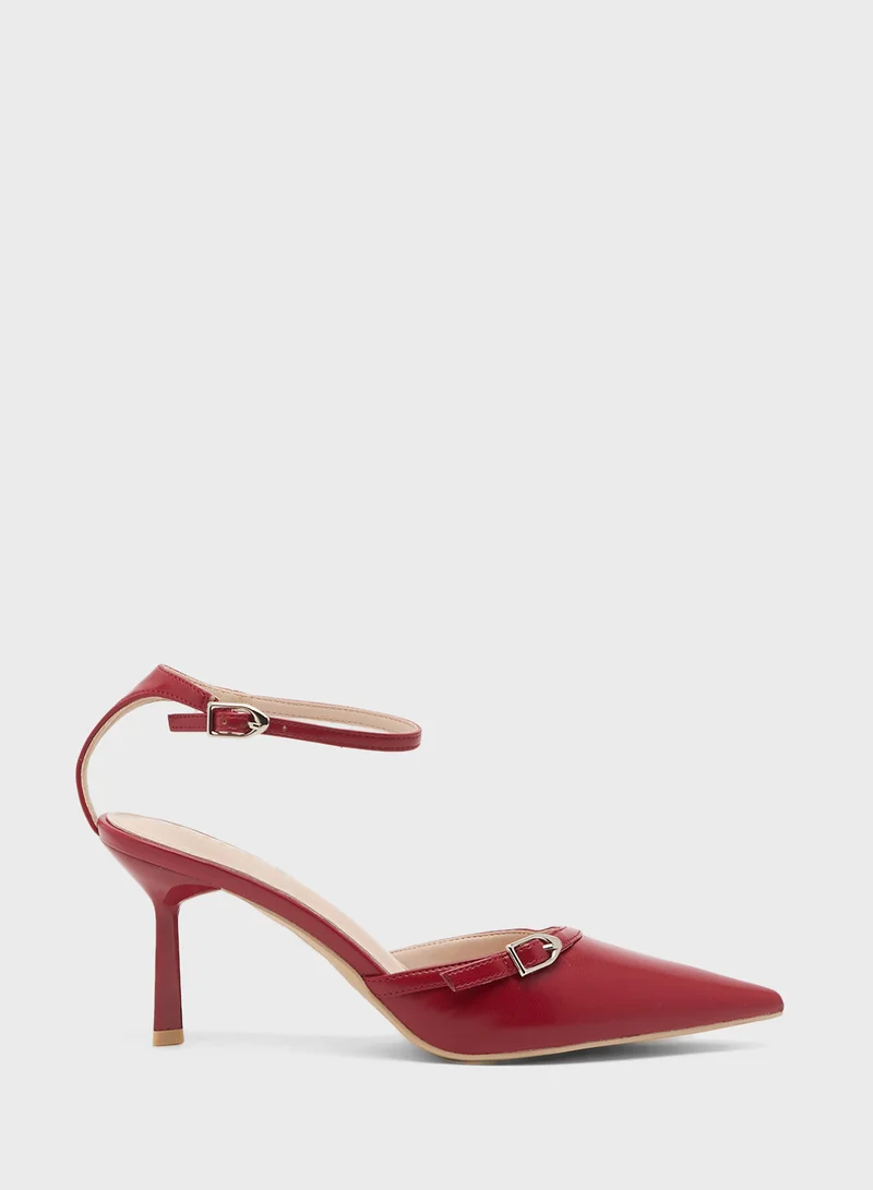ايلا High Heel Ankle Strap Pump