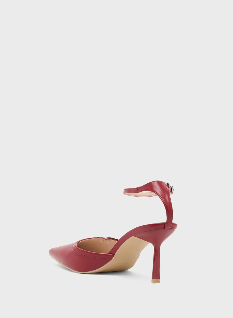 ايلا High Heel Ankle Strap Pump