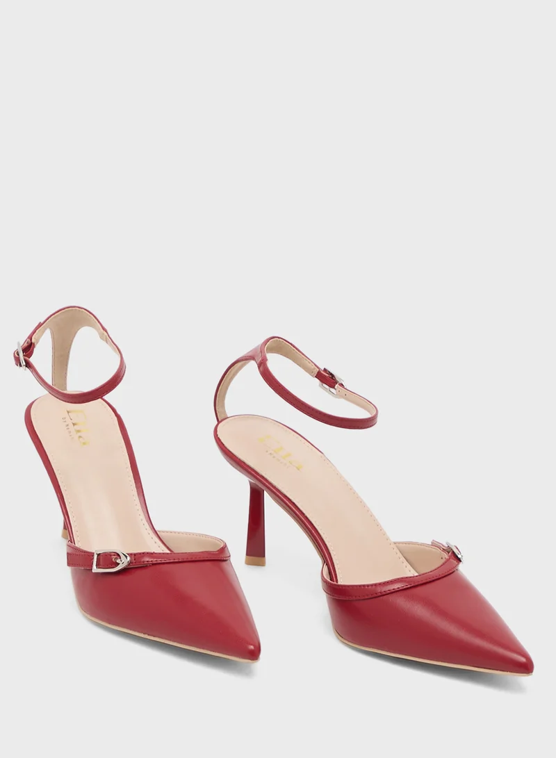ELLA High Heel Ankle Strap Pump