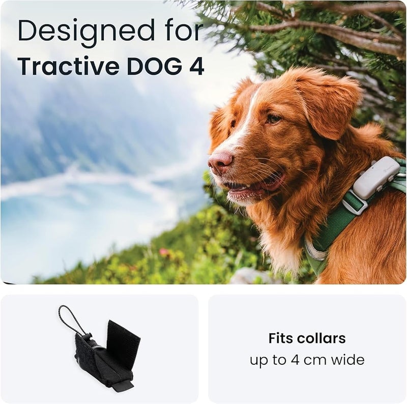 Tractive Rogz GPS Dog Tracker Pouch - Secure Collar Attachment, Built for Dogs, Velcro Straps - Image 2