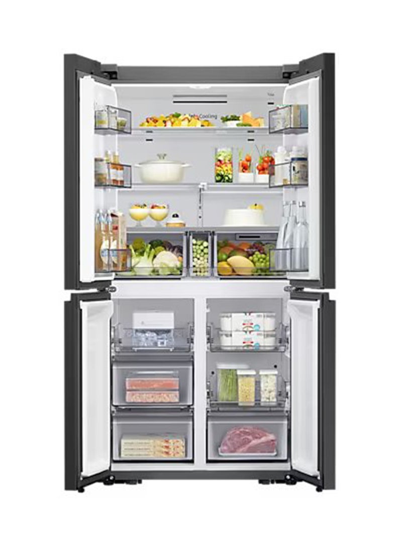 Samsung 523L Net Capacity, Bespoke Refrigerator, Triple Cooling + Precise Cooling + Metal Cooling RF60A91C3AP/AE Cotta White - Image 5
