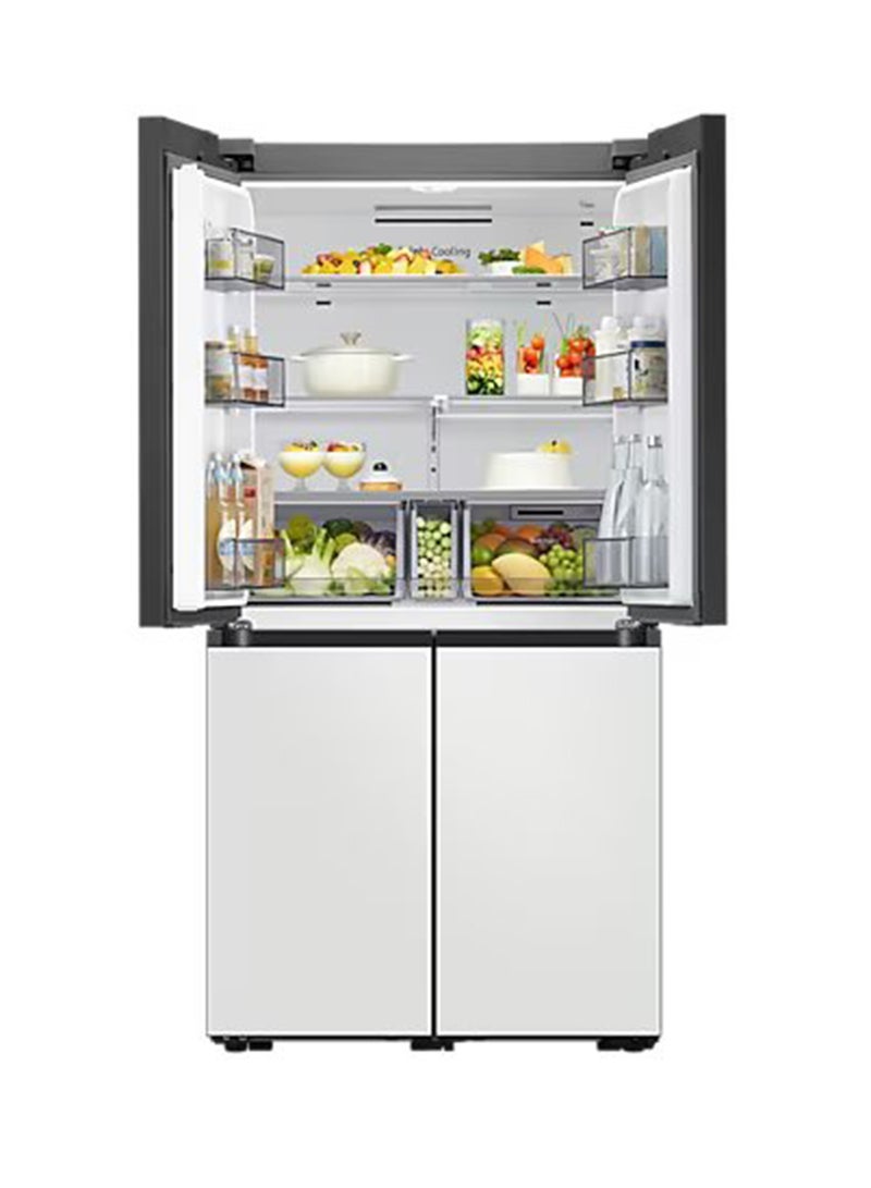 Samsung 523L Net Capacity, Bespoke Refrigerator, Triple Cooling + Precise Cooling + Metal Cooling RF60A91C3AP/AE Cotta White - Image 2