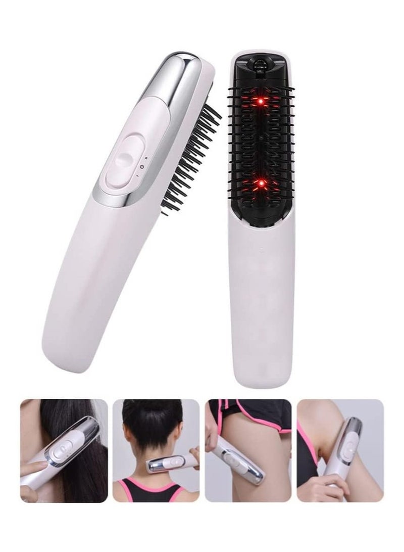 عام مشط كهربائي للتدليك، أدوات منع تساقط الشعر، فرشاة تدليك بالأشعة تحت الحمراء، منبه لنمو الشعر، مشط تدليك لفروة الرأس، فرشاة شعر مهتزة لنمو الشعر، تقليل التوتر، تنظيف عميق وتدليك كامل للجسم. - Image 1