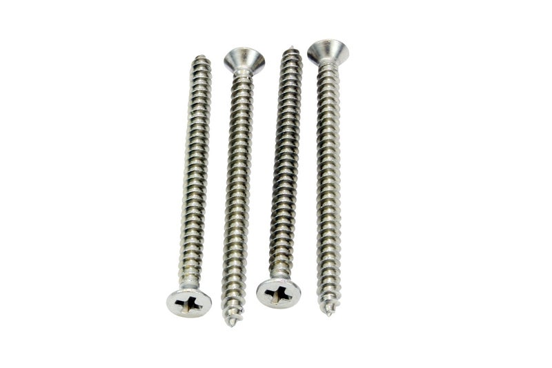 Bolt Dropper #4 x 1-1/2" Stainless Steel Flat Head Phillips Wood Screw, (100 pc), 18-8 (304) Stainless Steel Sheet Metal Screws - Type A Point, Plain Finish - Image 4