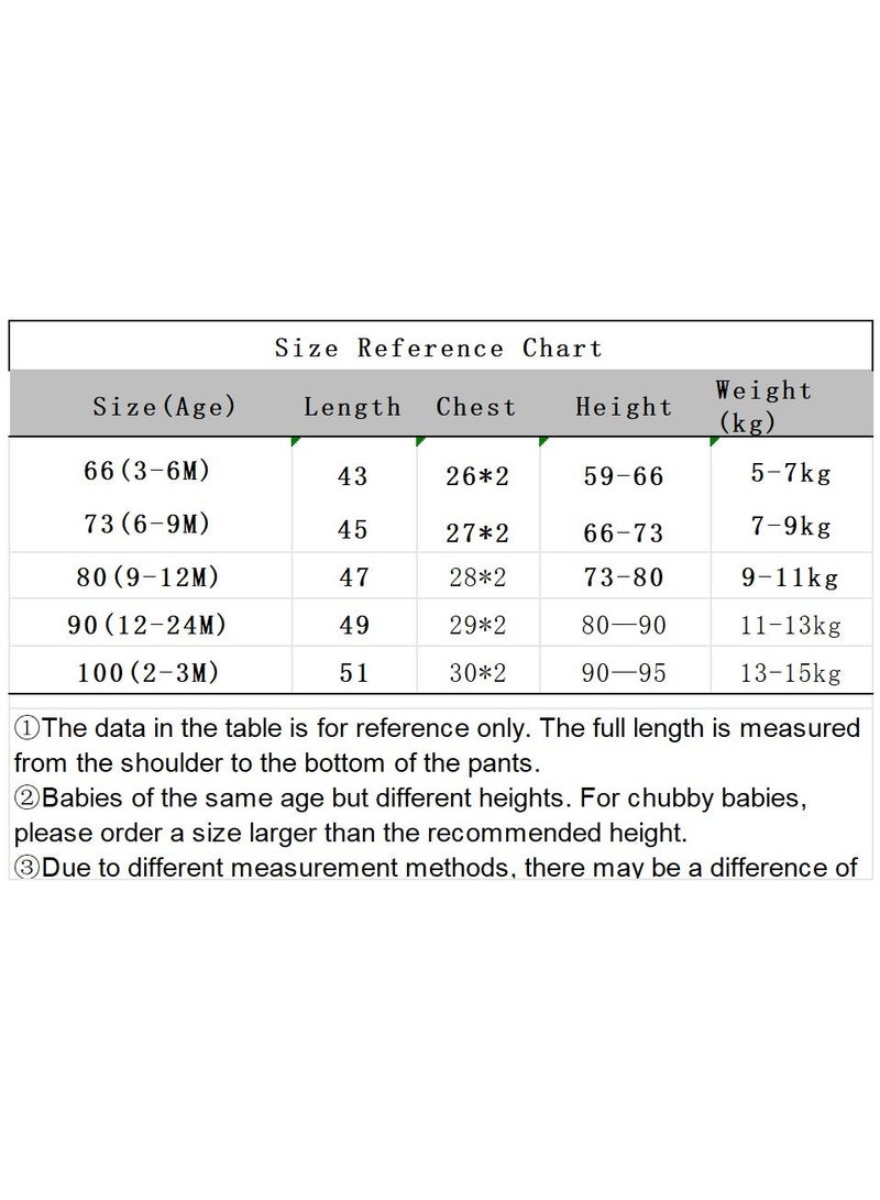 RedMapleTEK 3-Piece Set Of Pure Cotton Jumpsuits For Infants And Young Children With Short Sleeves And Crawling Clothes - Image 2