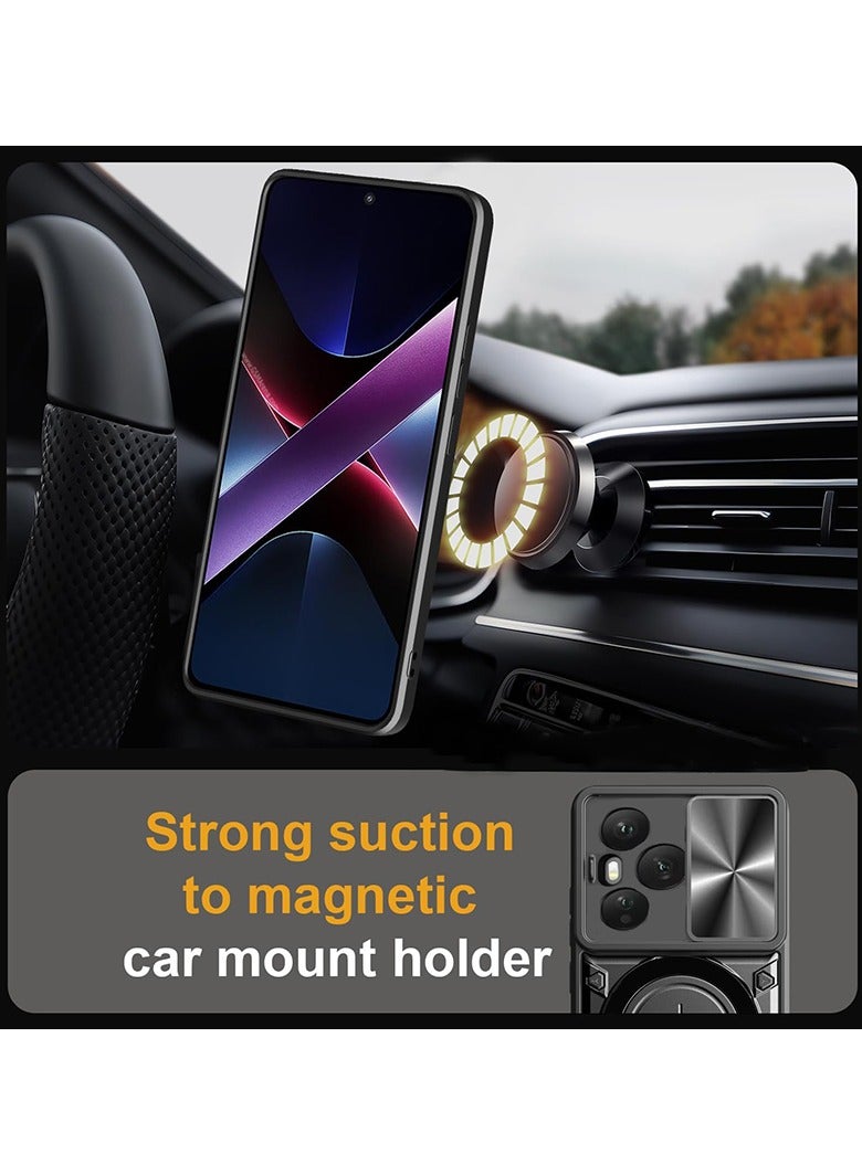 Compatible with Honor 400 Pro Case.with Slide Camera Lens Cover Compatible with Honor 400 Pro Case (Black） - Image 2