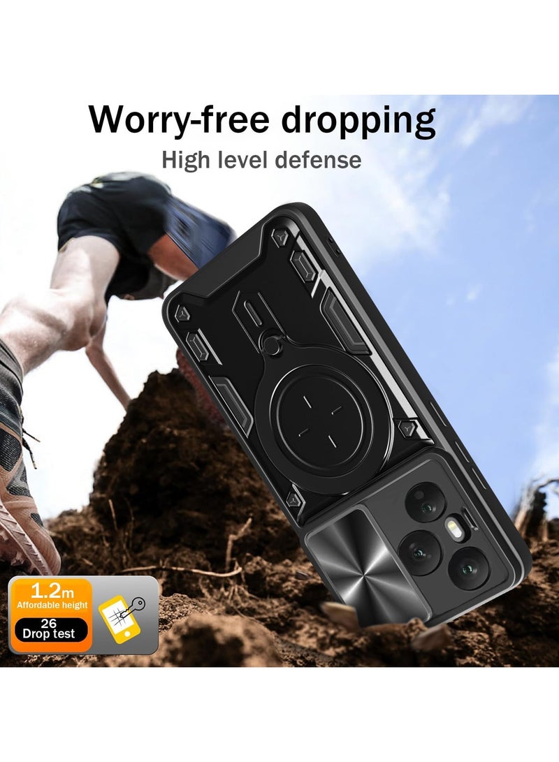 Compatible with Honor 400 Pro Case.with Slide Camera Lens Cover Compatible with Honor 400 Pro Case (Black） - Image 5