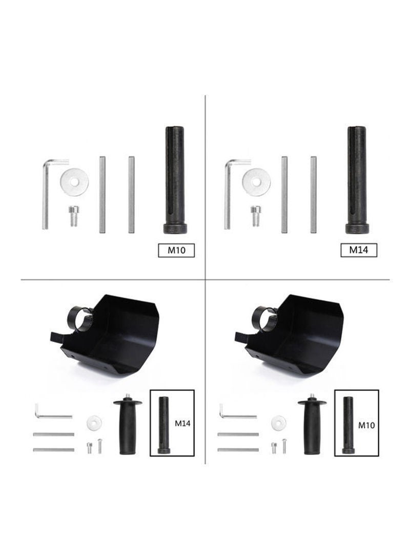 NIBEMINENT Multifunctional Angle Grinder Attachment Burnishing Polishing Machine Parts Accessories Black/Silver 13cm - Image 3