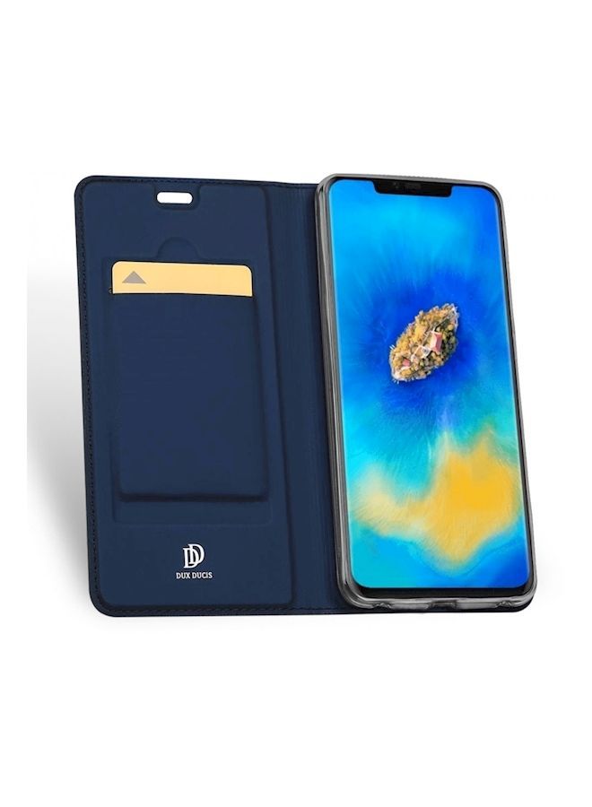 NIBEMINENT Protective Wallet Card Case Cover For Huawei Mate 20 Pro Blue  - Image 3
