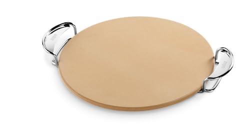 Weber Gourmet BBQ System Pizza Stone with Carry Rack,16.7" Long - Image 1