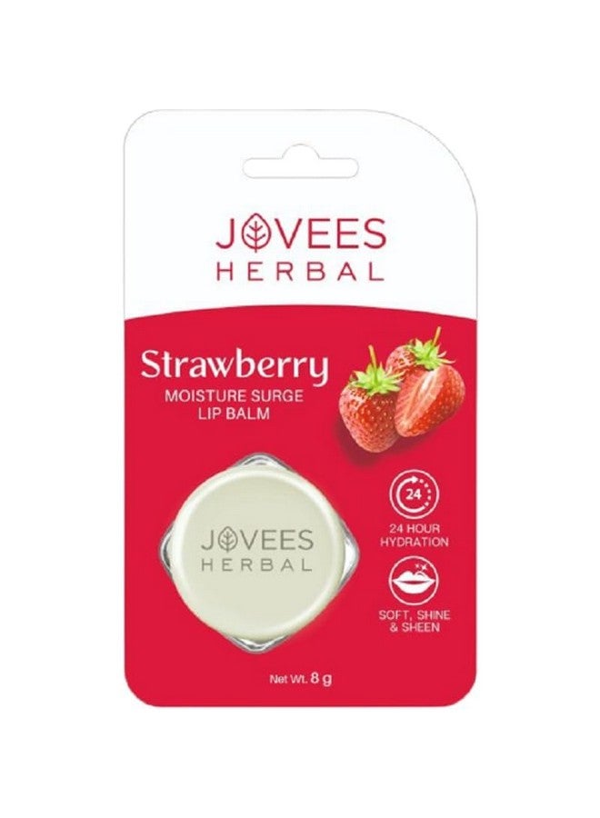Jovees Herbal Shea Butter Moisturizer For Reduces Skin Inflammation & Restores Hydration And Strawberry Moisture Surge Lip Balm | 24-Hour Hydration | Gives Soft & Shiny Lips - Image 4