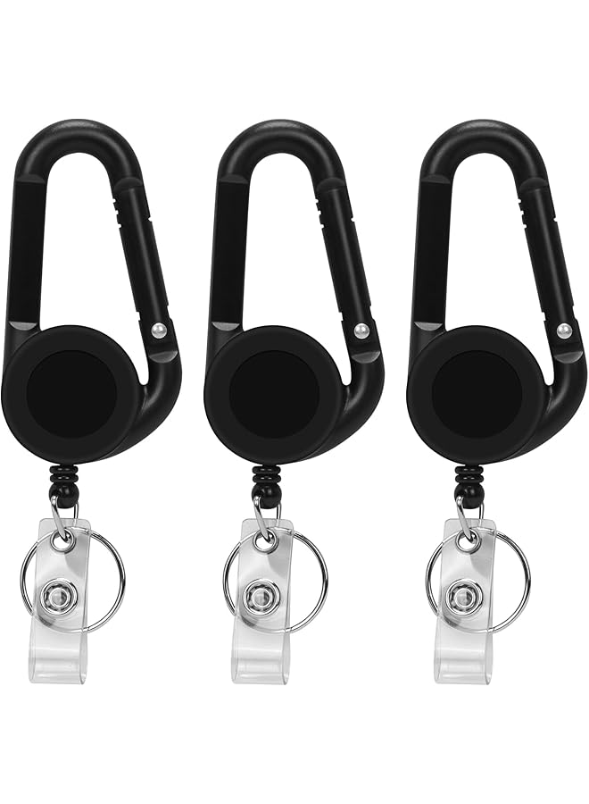 إيروريكس 3 قطع من بكرة شارة سلسلة المفاتيح القابلة للسحب