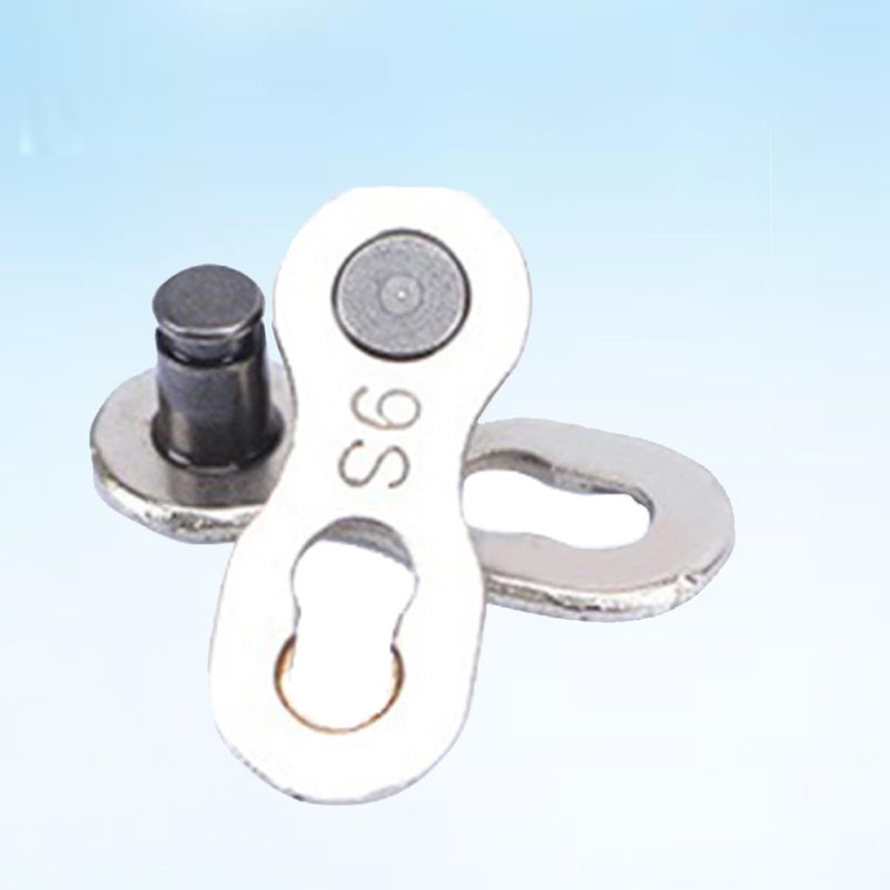 1 Pair Silver Bike Chain Missing Link Buckle Quick Connect Accessory - Image 5