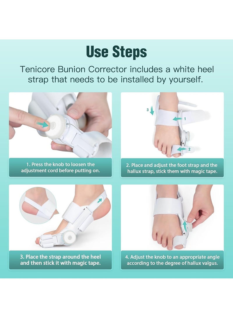 جود تول 1 قطعة مصحح الإبهام, مصحح إبهام القدم, جبيرة بونيون بمقبض قابل للتعديل, لتخفيف الوكعة, أدوات تخفيف الألم, مناسب لتصحيح أصابع القدم اليمنى واليسرى - Image 5