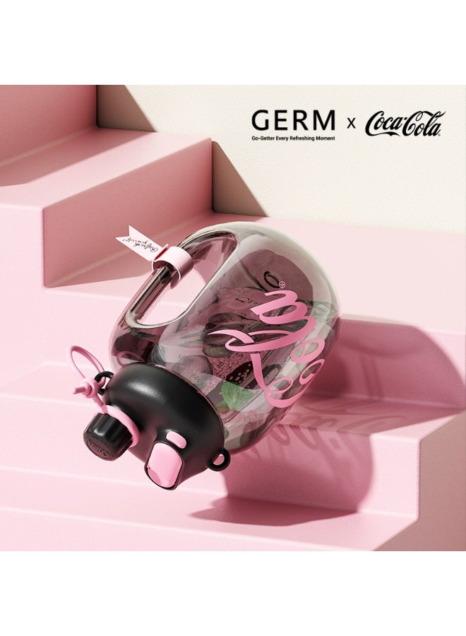 GERM Coca-Cola Red Happy Tritan Water Bottle 1400ml | GERM | Large Leakproof Sports Bottle | BPA-Free with Straw | Official Coca-Cola Licensed | Lightweight & Durable - Image 4