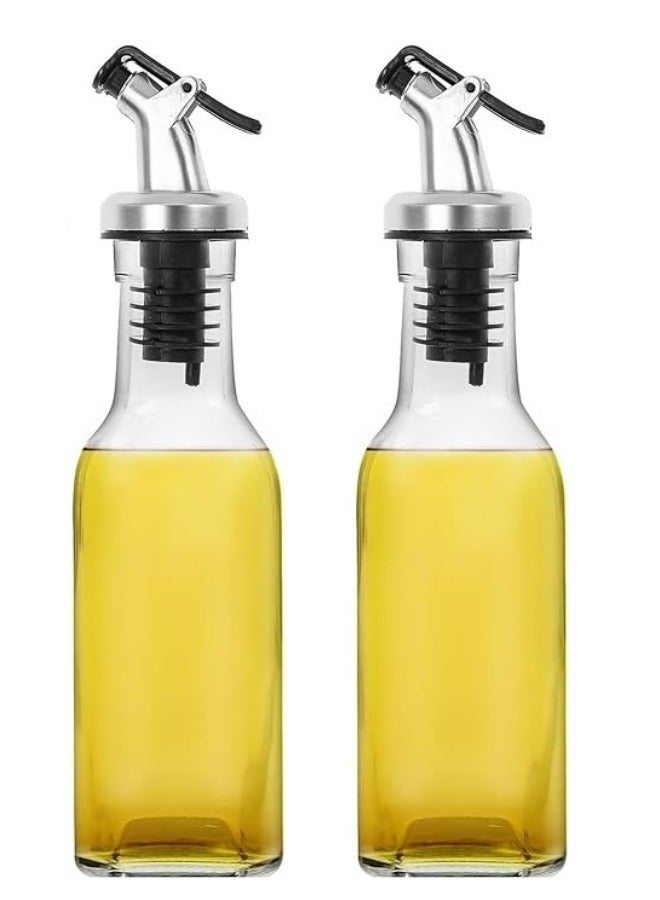 2-Piece Oil And Vinegar Glass Bottle Set 2x300ml - Image 1