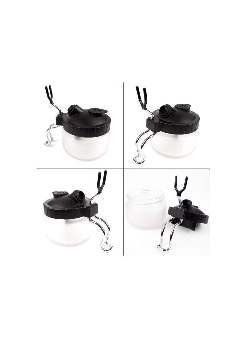 GGOOT New Airbrush Cleaning Pot Stabilizer Glass Jar Bottles Holder Paint Station Filter Repair Tool For Cake Needle Body Paint Nail  - Image 2
