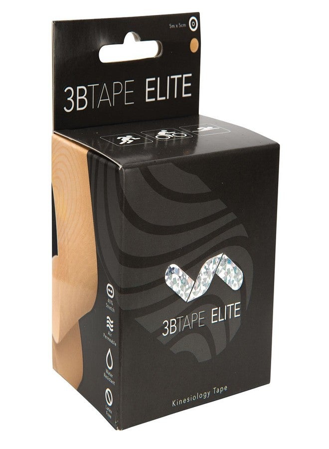 3بي ساينتفك 3B Scientific، 1018890، 3BTape ELITE، شريط لاصق للعلاج الحركي، بيج، لفة بطول 16 قدمًا - Image 4