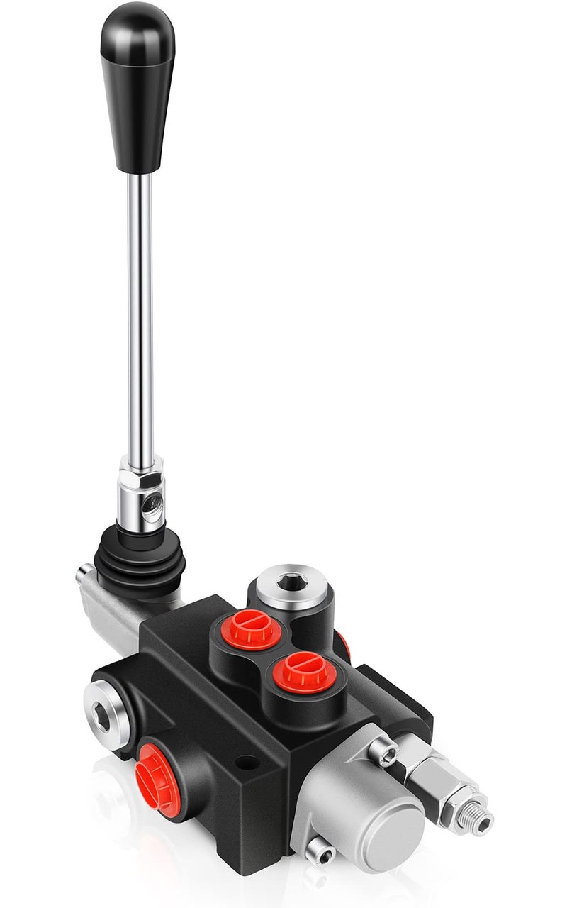 GYZJ Hydraulic Flow Control Valve 1 Spool 11 GPM G Ports Adjustable Relief Lever Handle Double Acting Parallel Center Tractor Loader WJoystick Small TractorsTanks Loaders Log Splitters 3600 PSI