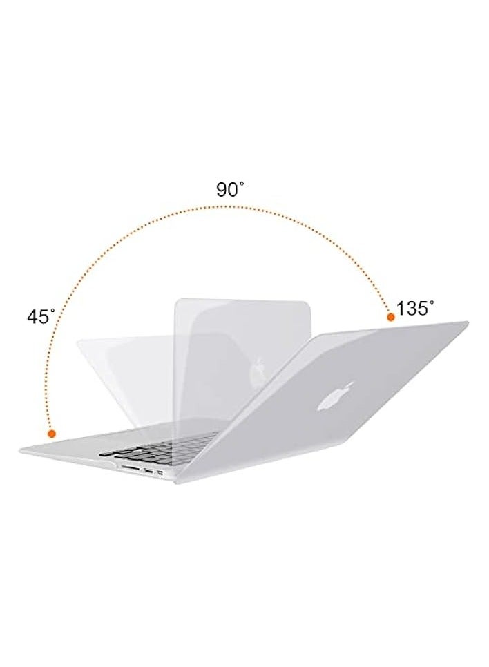 Mosiso Compatible with MacBook Air 13 inch Case (Models: A1466 & A1369, Older Version 2010-2017 Release), Protective Plastic Hard Shell Case Cover, Crystal Clear - Image 2
