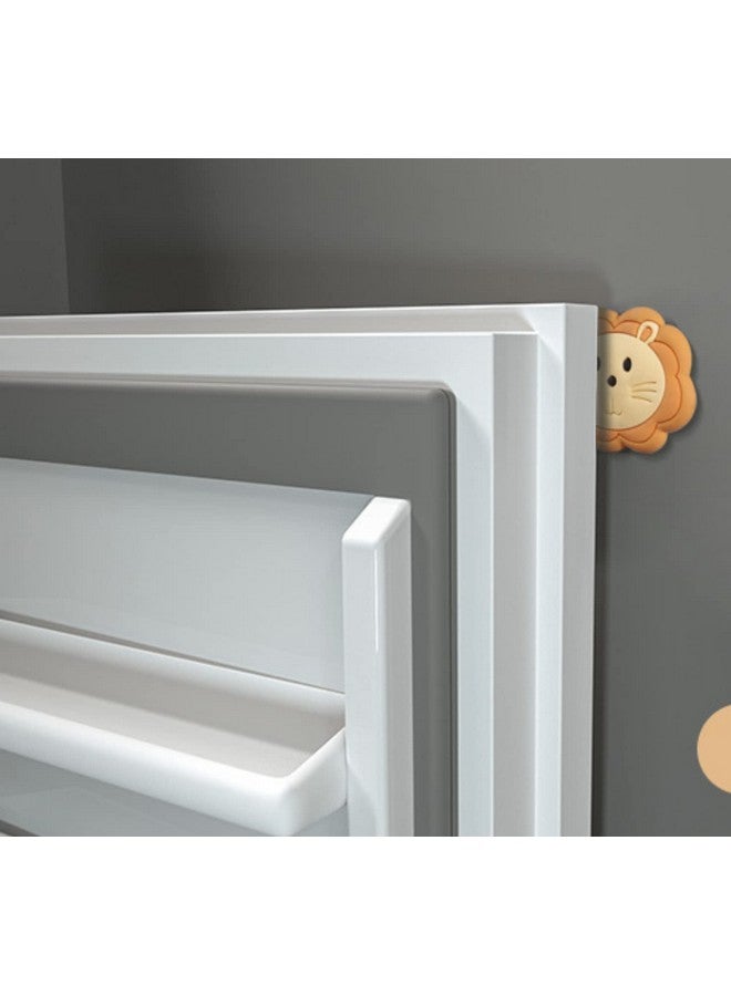 KolorFish Door Stopper Wall Protector (6 Pcs), Bumper Self Adhesive Door Knob Pads Soft Rubber Cute Pattern for Protecting Wall, Fridge Door, Cabinets, Toilet - Image 4