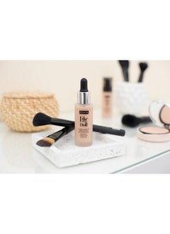PUPA PUPA Milano Like A Doll Perfecting Make-Up Fluid Nude Look Foundation - Light Texture - Natural, Radiant Results - Nude Skin Effect - For All Skin Types - Blends Perfectly - Natural Beige - 1.01 Oz  - Image 4