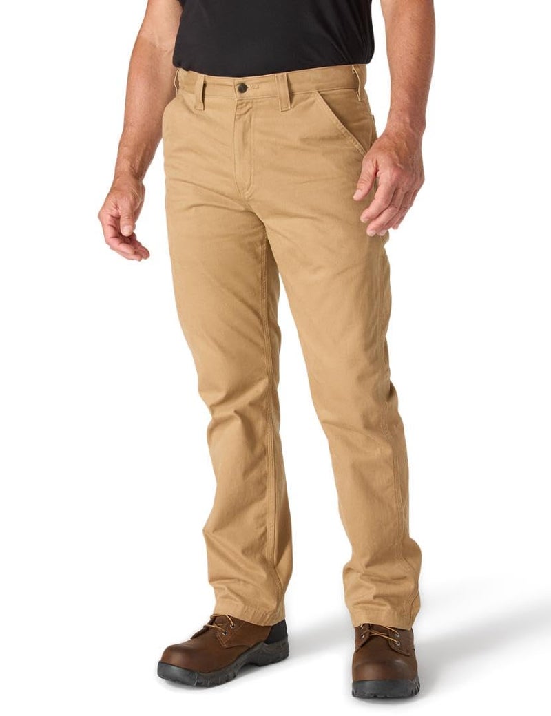 Carhartt Men's Relaxed Straight Twill Dungaree, Dark Khaki, W38 x L30 - Image 1