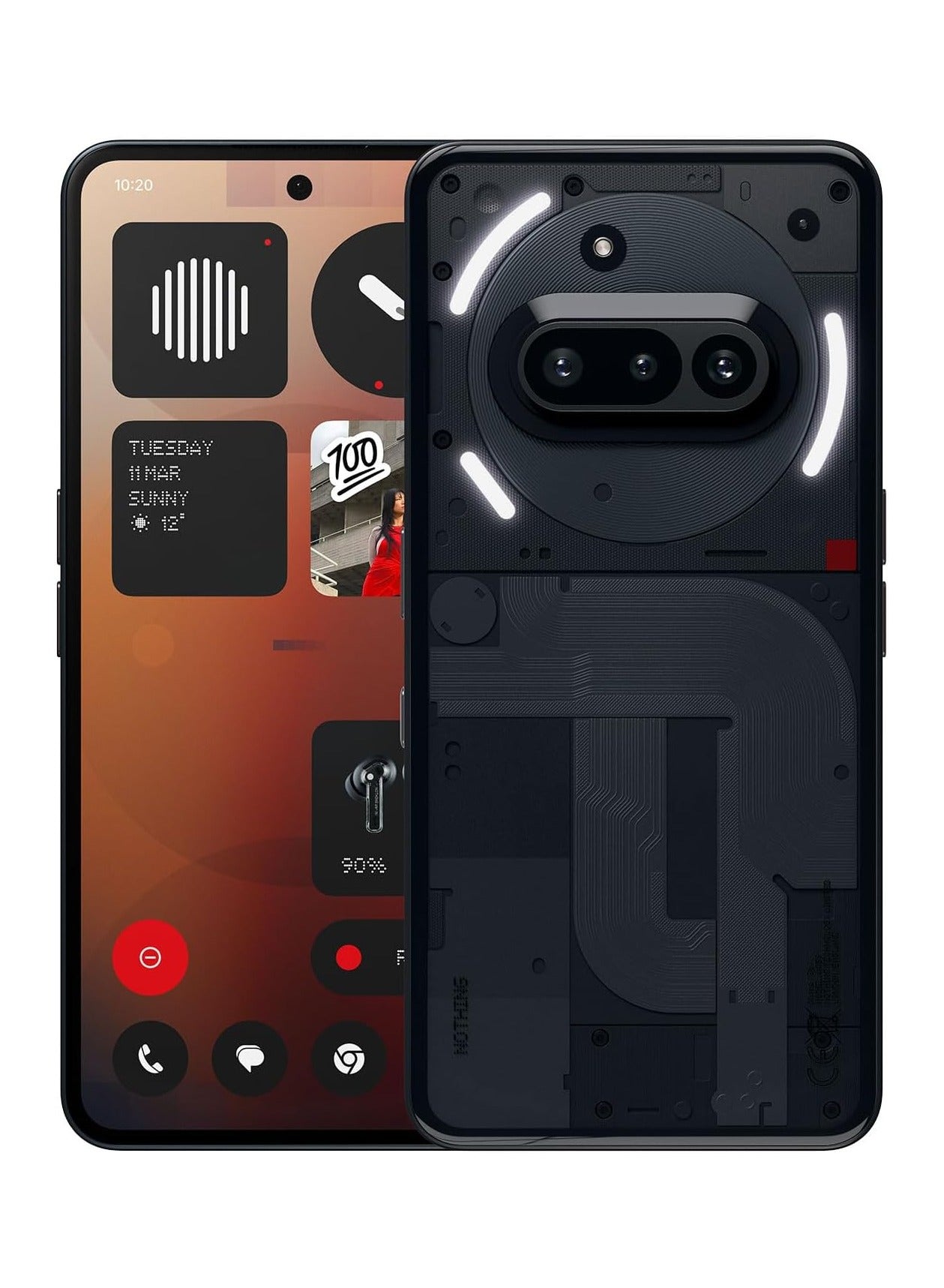 هاتف (3a) ثنائي الشريحة أسود 8GB RAM 128GB 5G