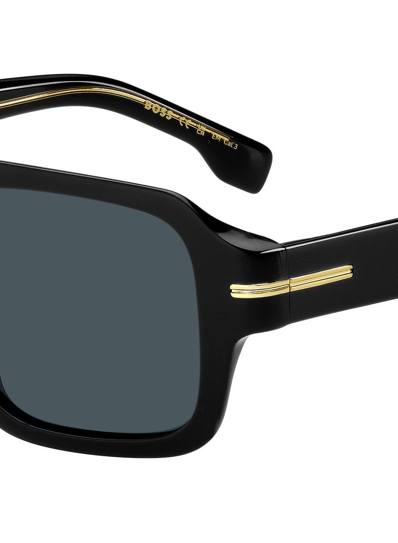 BOSS Men's UV Protection Sunglasses Boss 1595/S - 807 A9 Black