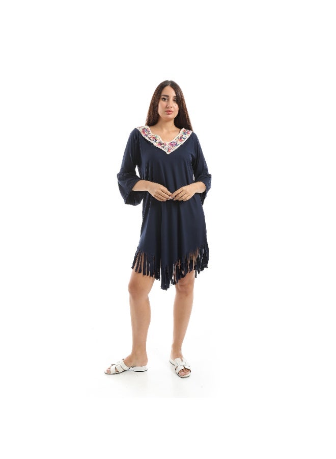 Red Circle Long blouse women - Image 4