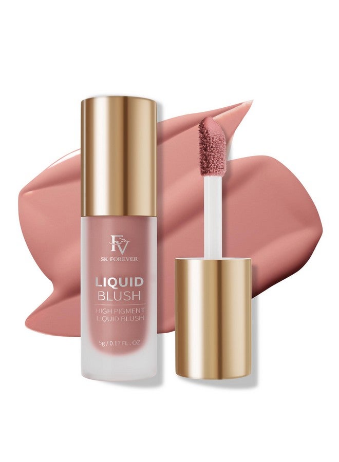 FV Liquid Blush High Pigmented Soft Cream Blush For Cheeks Long Lasting Cheek Tint With Dewy Finish Breathable & Lightweight Makeup Blush For Natural Look (Honey) - Image 1