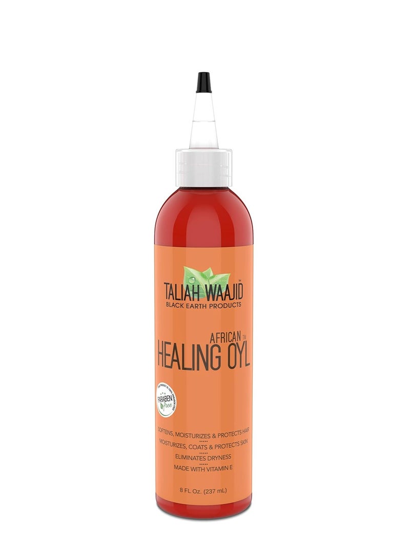 TALIAH WAAJID Taliah Waajid Black Earth Products African Healing Oyl | Total Body Oil | Softens, Moisturize, Coats, and Protects Hair & Skin | Infused with Vitamin E, Olive Oil, and Sunflower Oil- 8oz (T128) 4-Pack - Image 2