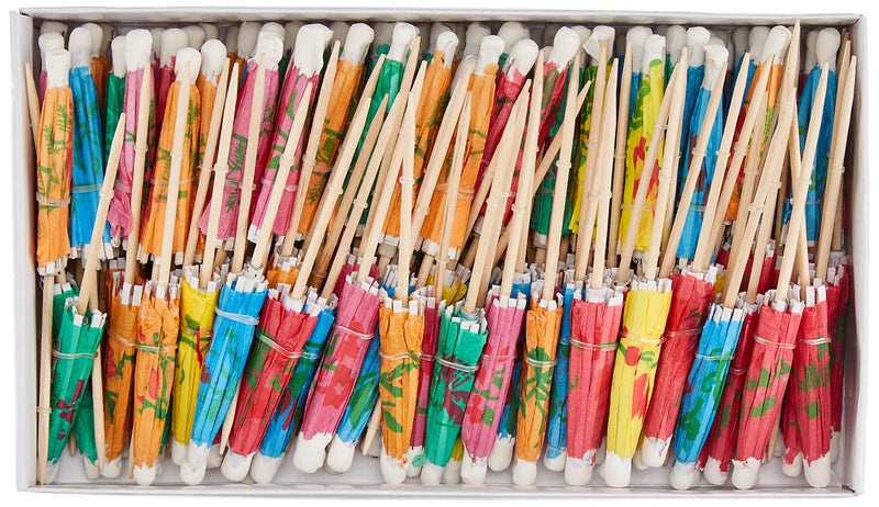 Unique 4916 Paper Umbrella Food Picks 144 Pcs, Multi coloured - Image 3