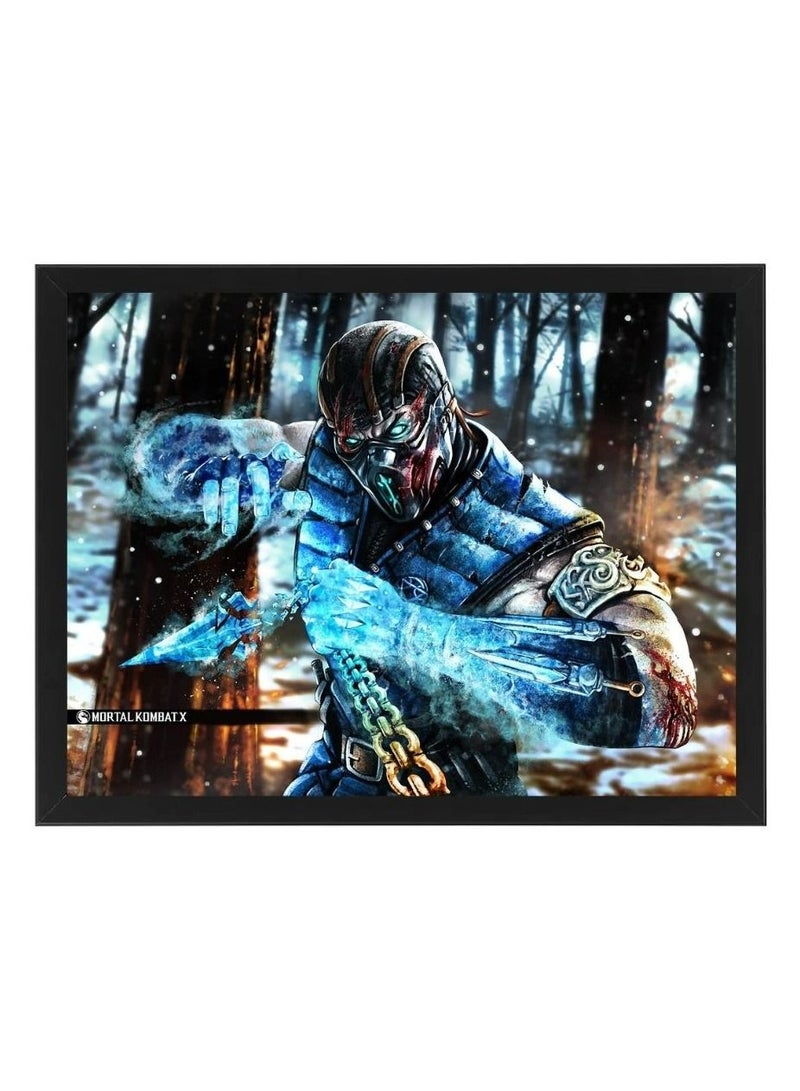 RKN Digital Wall Art Poster Frame Mortal Kombat Sub Zero 21X30 cm - Image 1