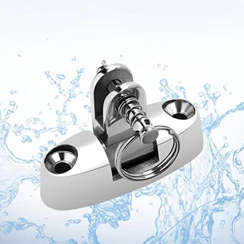 SUNOOM Bimini Top Deck Hinge Swivel Mount 316 Stainless Steel Swivel Side Mount Hinge,Boat Bimini Top Fitting Hardware Side Mount,Boat Top Hinges Bimini Mounts with Removable Pin - Image 2
