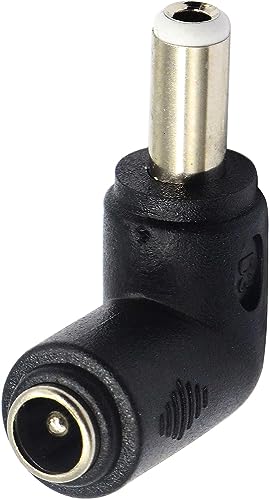zdyCGTime DC 5.5x2.5mm Male 90 Degree Angle to DC5.5x2.1mm Female Adapter 5 Volt DC Barrel Power Jack Charging Cable Connector for Tablet (DC5.5x2.5mm)(2pack) - Image 5