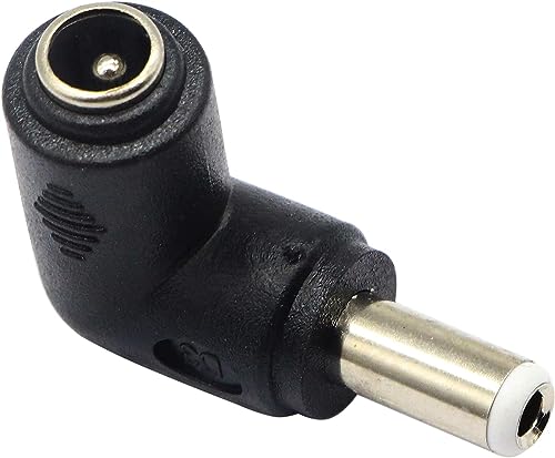 zdyCGTime DC 5.5x2.5mm Male 90 Degree Angle to DC5.5x2.1mm Female Adapter 5 Volt DC Barrel Power Jack Charging Cable Connector for Tablet (DC5.5x2.5mm)(2pack) - Image 4