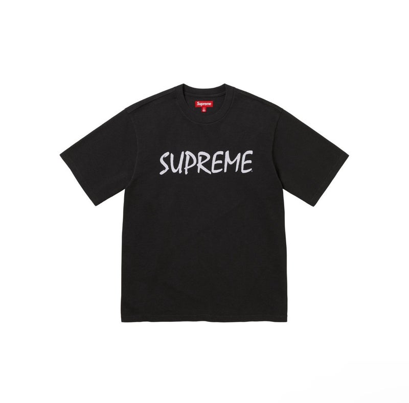 SUPREME 26FW New Trendy SUP American Retro Letter Print All-Match Short Sleeve T-Shirt - Image 1
