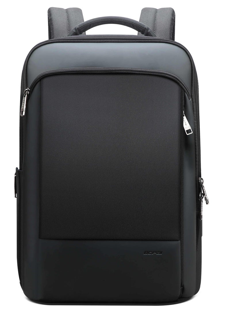 Bopai Business Laptop Backpack 15.6 Inch Professional USB Charging School Daypack with Anti-theft TSA Lock, Waterproof Office Shoulder Bag BO-BB311 Black - Image 2
