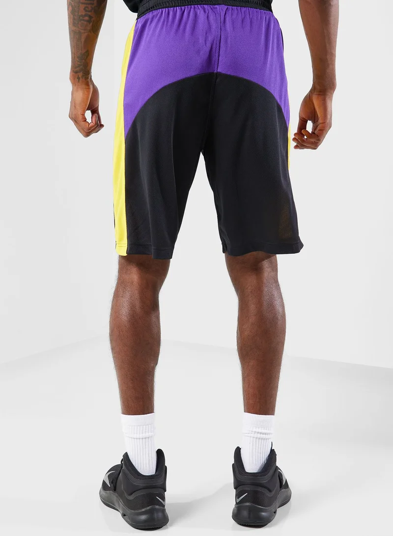 Nike Los Angeles Lakers Dri-Fit Starts Shorts