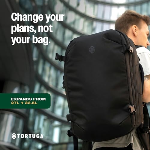 Tortuga Expandable Travel Backpack 27325L CarryOn Travel Backpack for Men and Women Durable Comfortable Easy to Pack AirlineApproved Travel Bag with Laptop Compartment - Image 3