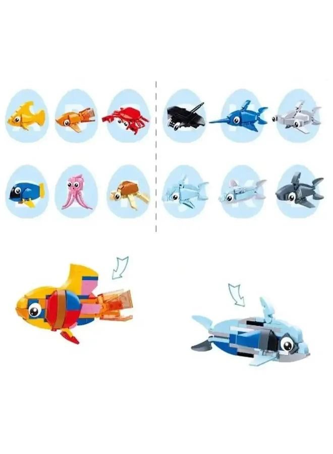 Sluban Qbricks Egg Sea Creatures - 24Pcs - Image 2