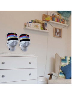 Excefore Hat Rack for Wall, 2 Pcs PU Hat Storage Hat Organizer Baseball Caps Stand Holder Hangers Display, Adhesive Hat Hooks for Wall, Contains 2 screws + 2 expansion tubes + 2 rubber pads  - Image 4
