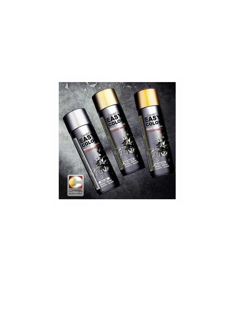 Coprabel Easy Color Pale Gold Metallic Luxury Finishing Spray Paint - 400ml  - Image 2