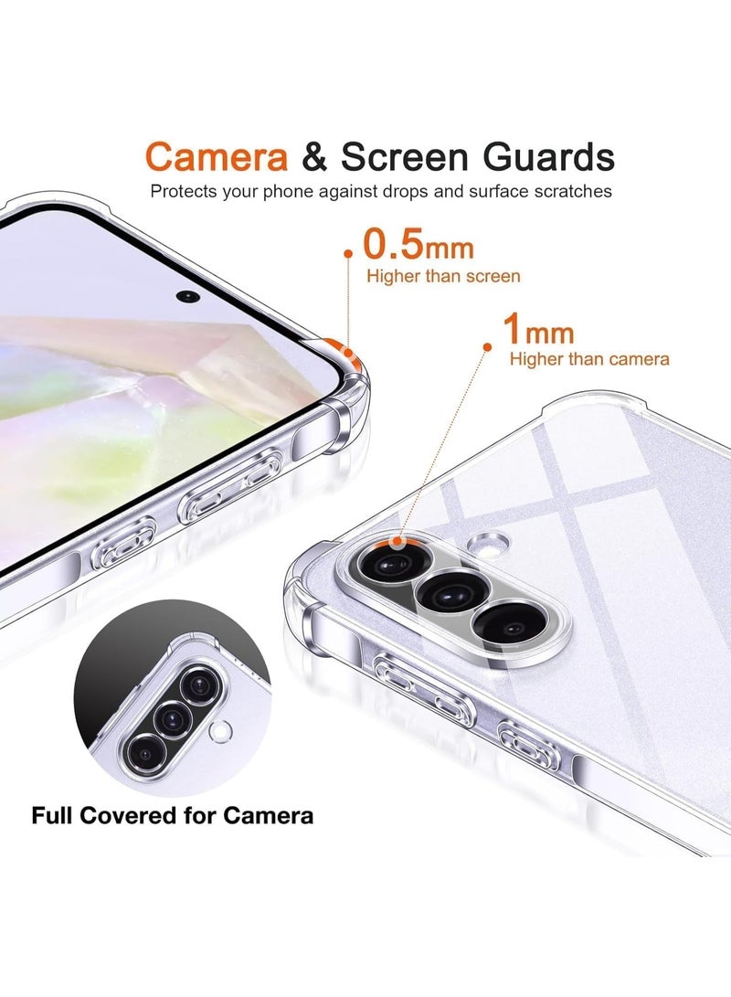 جراب حماية لهاتف سامسونج جالاكسي S26 بلس 5G، مصنوع من مادة TPU الناعمة والسيليكون الشفاف، مع زوايا معززة ماصة للصدمات. - Image 3