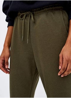 LOUD UNIVERSE Women’s Jogging Trousers With Drawstring Elastic Waist And Turn-Up Cuffs.  - Image 2