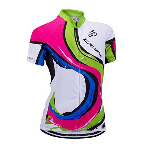 ZEROBIKE Women's Short Sleeve Cycling Jersey Jacket Cycling Shirt Quick Dry Breathable Mountain Clothing Bike Top - Image 1