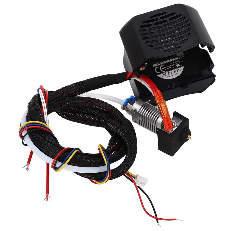 Full Hotend Kit Premium 3D Printer Accessories Complete Assembled Extruder Nozzle Kit with Dual Cooling Fans High Temperature for Ender 3 V2 Aluminum Alloy Construction - Image 1